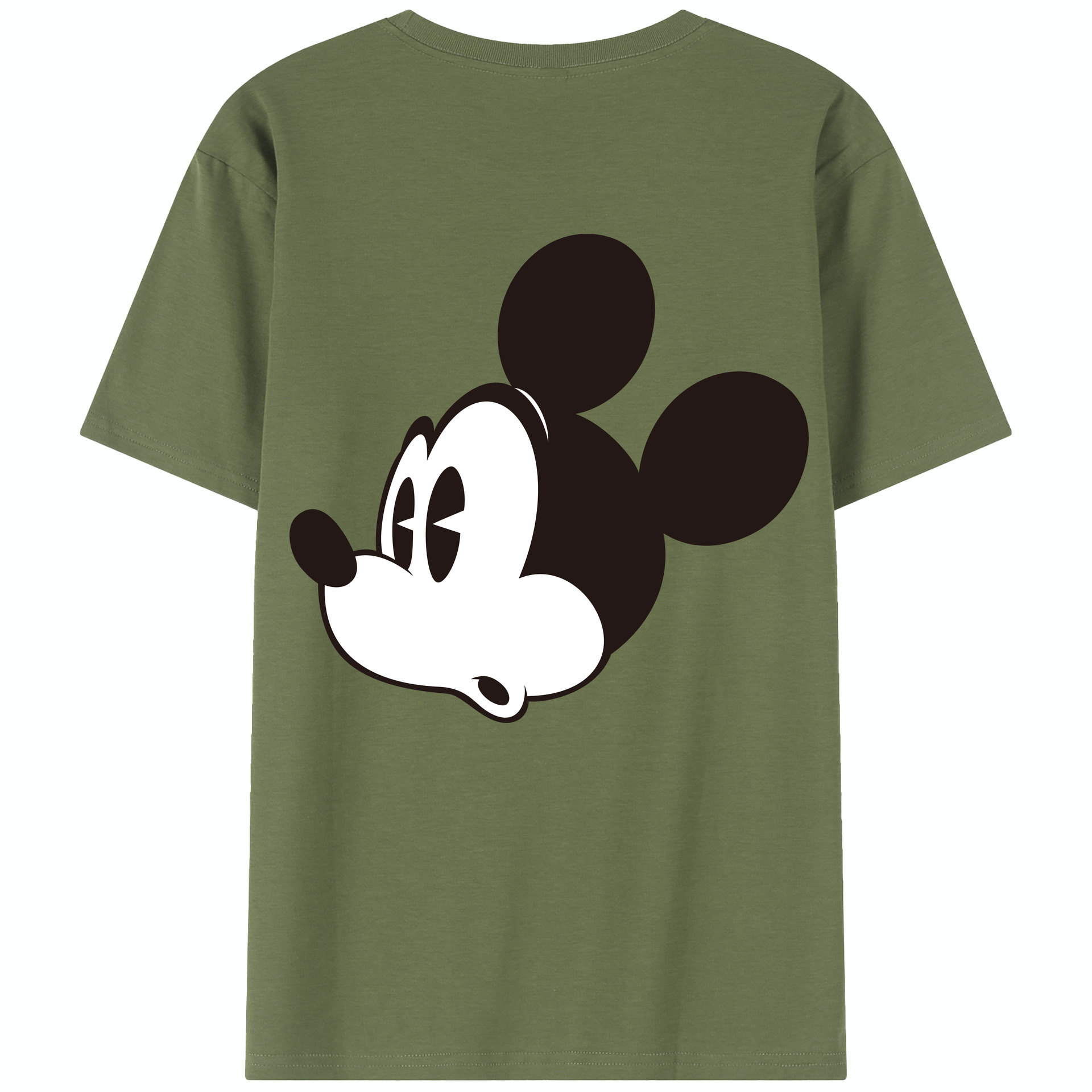 （画像用） ミッキーマウス Mickey Mouse 綿100％半袖Tシャツ（背面プリント）